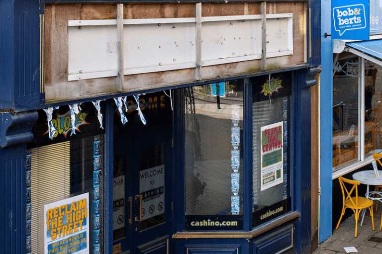 Community Ownership Hub - Empty High Street shop front