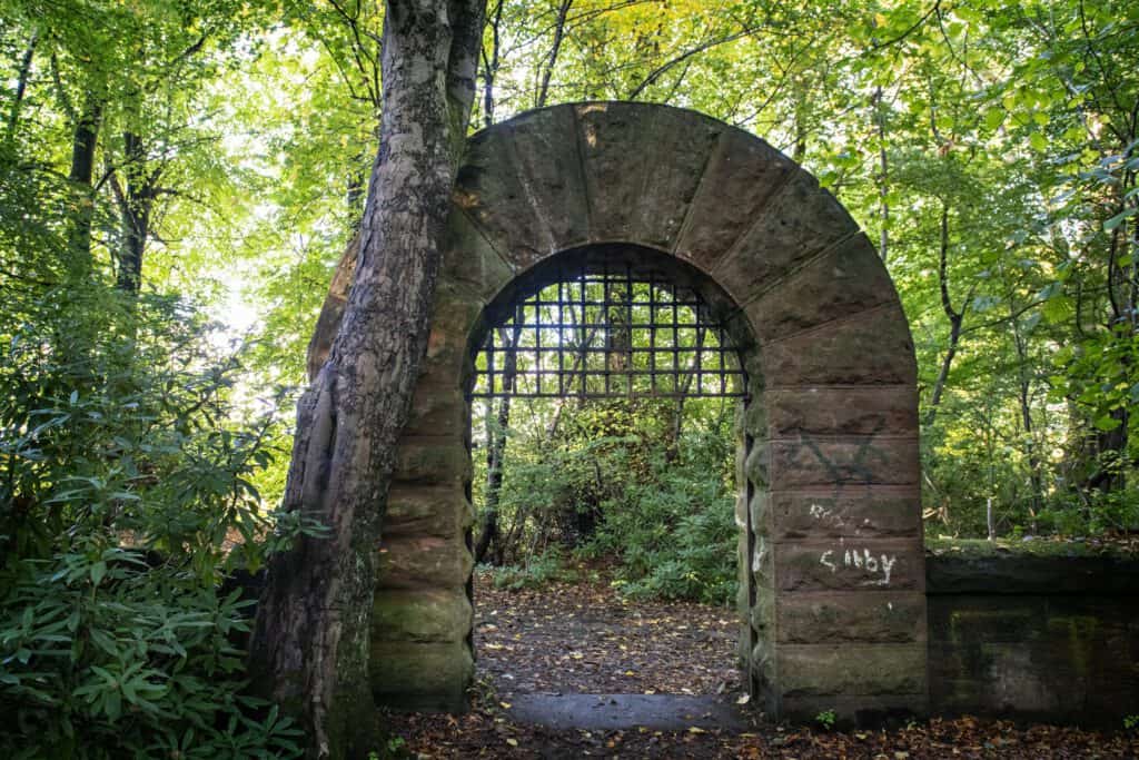 Community Ownership Hub - Historic archway in a forest